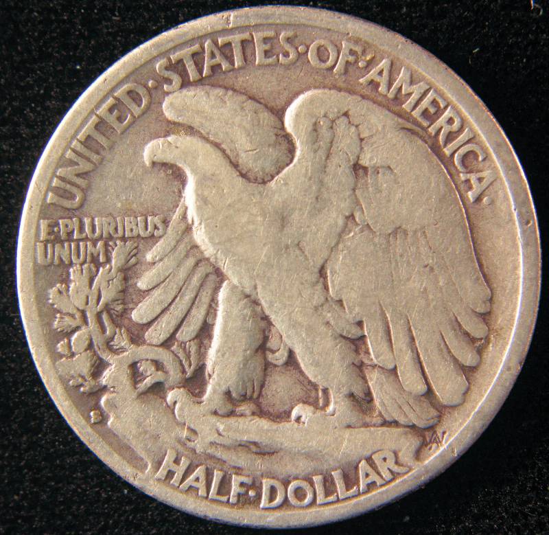 1928 S WALKING LIBERTY SILVER HALF