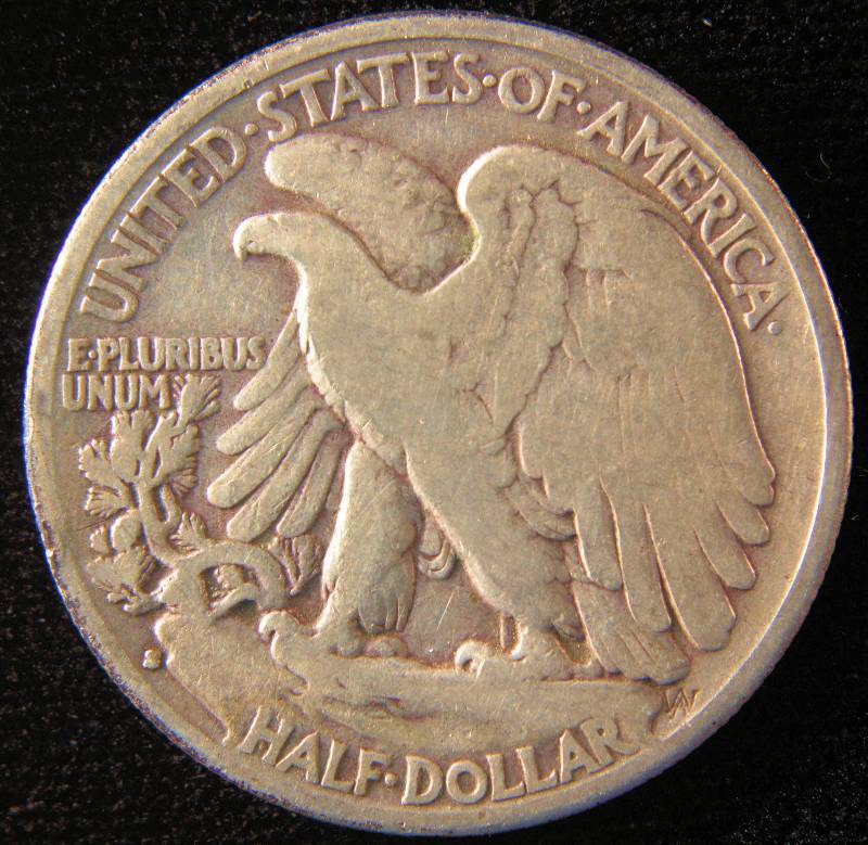 1933 S WALKING LIBERTY SILVER HALF FINE