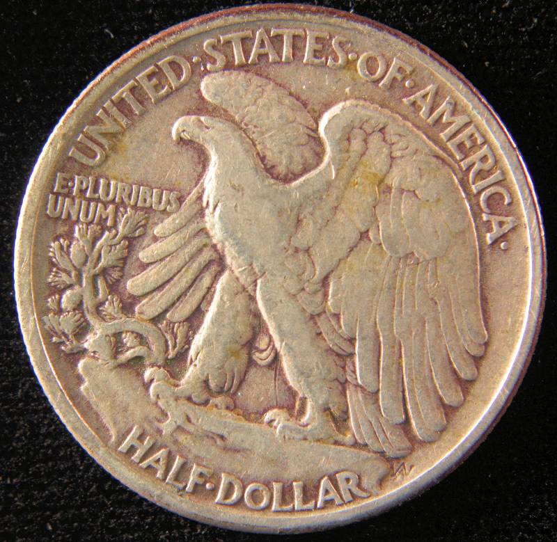 1939 WALKING LIBERTY SILVER HALF DOLLAR VF DETAILS