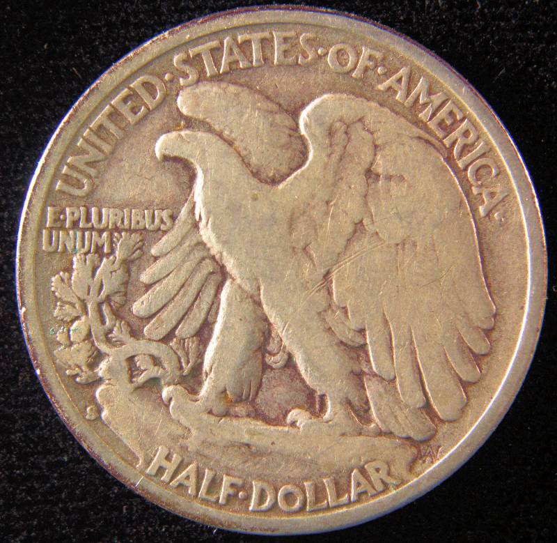 1942 S WALKING LIBERTY HALF FINE