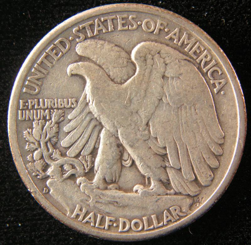 1946 D WALKING LIBERTY SILVER HALF FINE