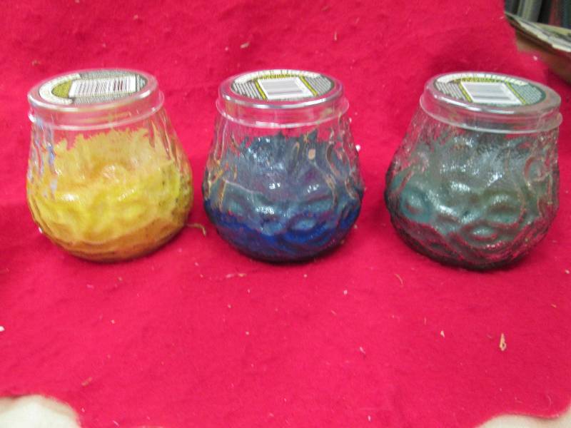 Qty 3 Summer lights candle chandell...