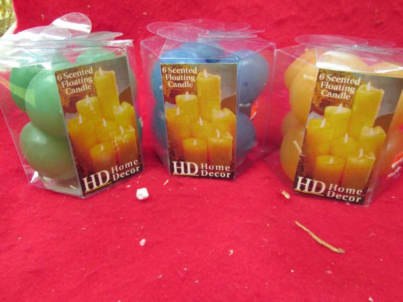 Qty 3  Home Dcor 6 scented floati...
