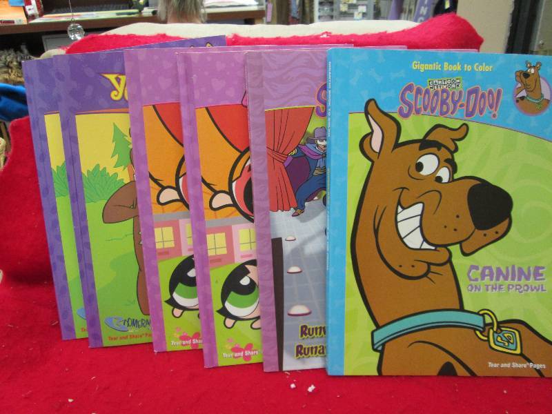 Qty 6 Gigantic book to color Yogi B...