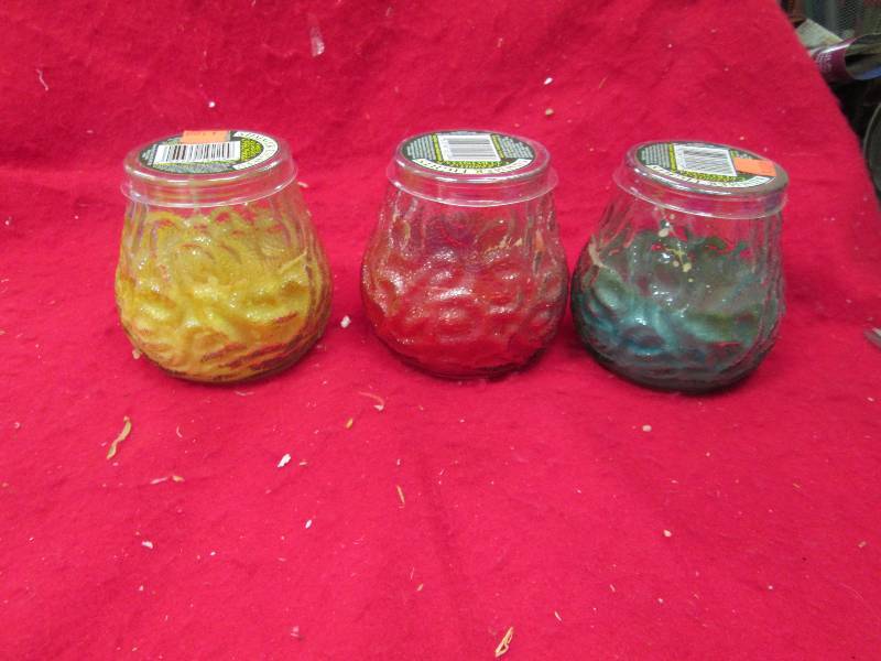 Qty 3 Summer lights candle chandell...