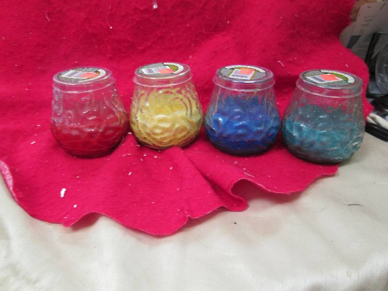 Qty 4 Summer lights candle chandell...