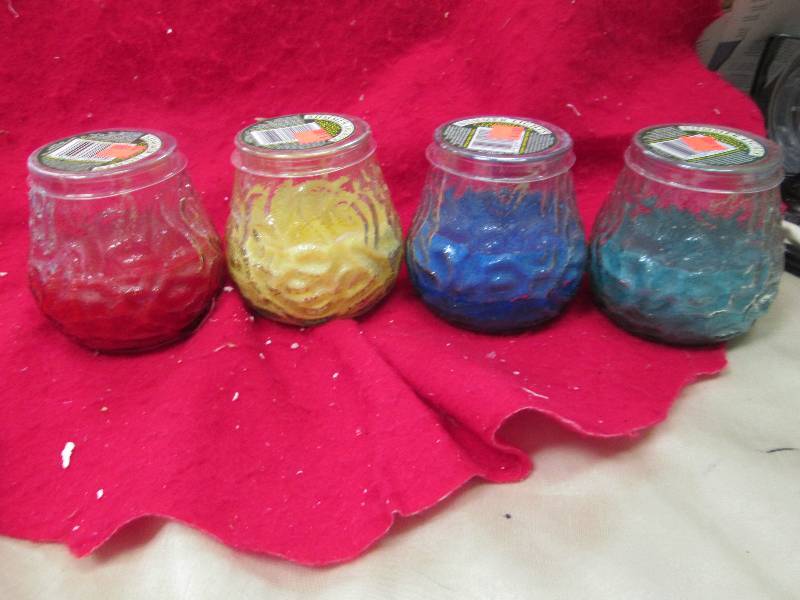 Qty 4 Summer lights candle chandell...