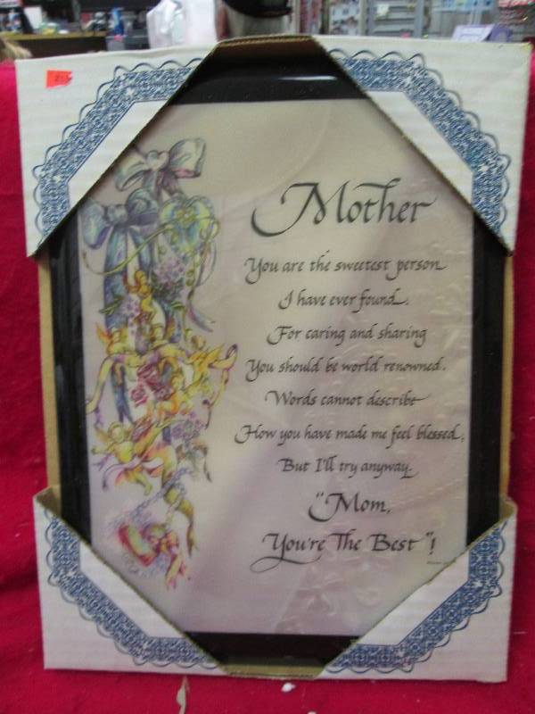Mother plaque that says Mother you ...