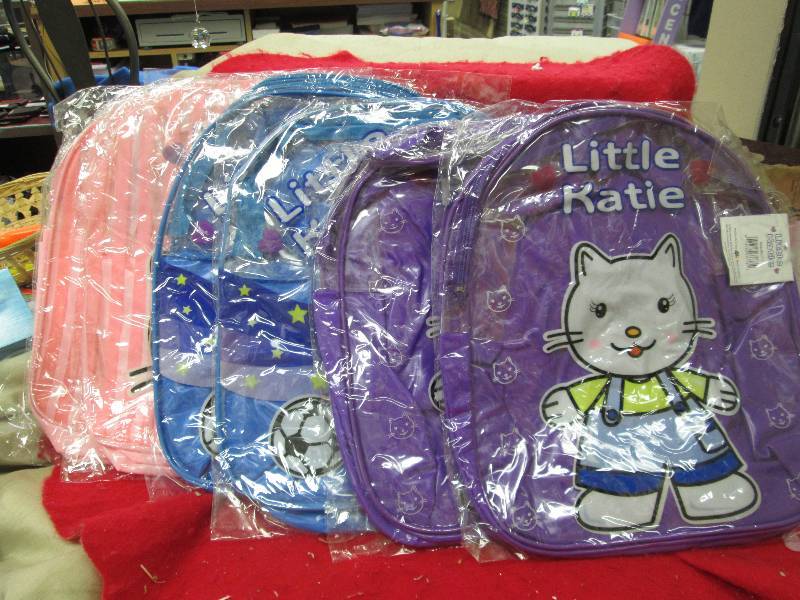 Qty 6 Little Katie back packs purpl...