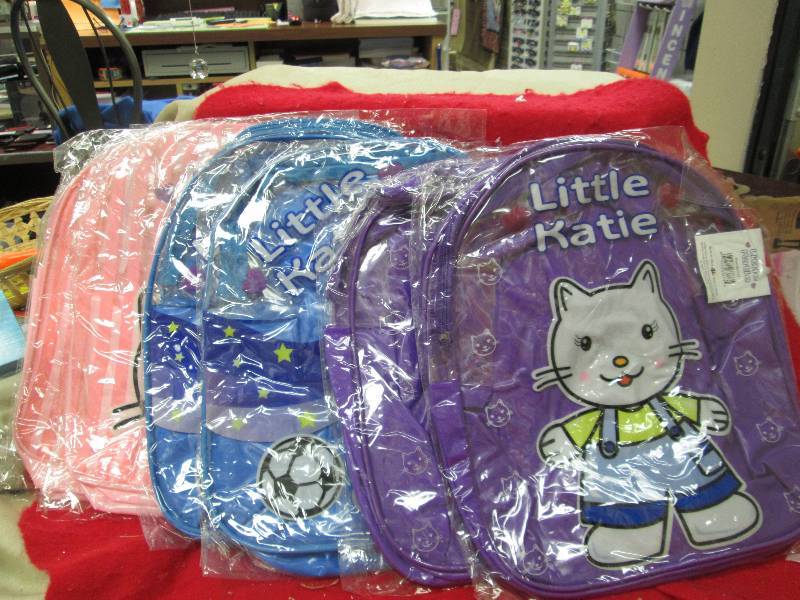 Qty 6 Little Katie back packs purpl...