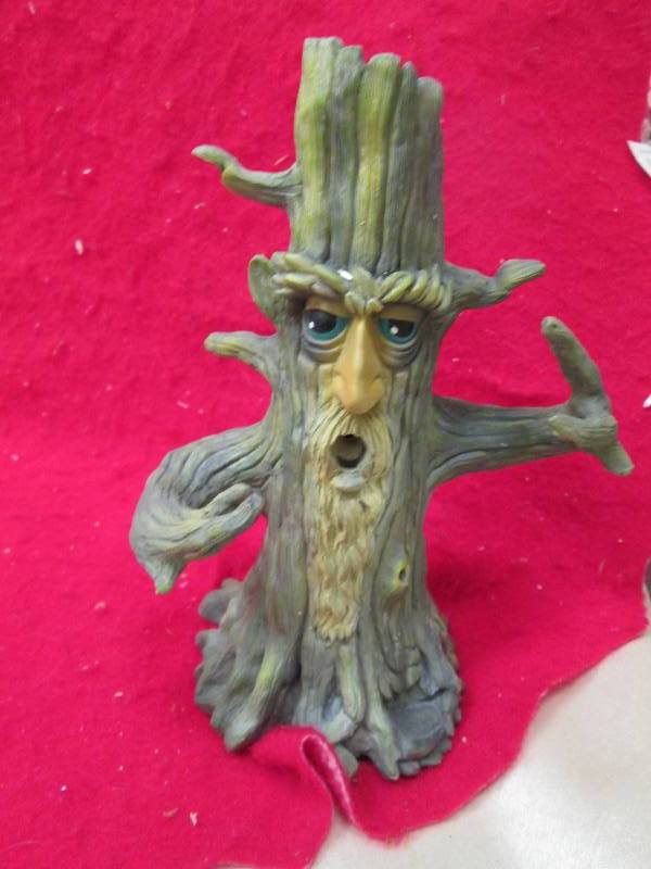 Tree-Man incense burner. Smoke issu...