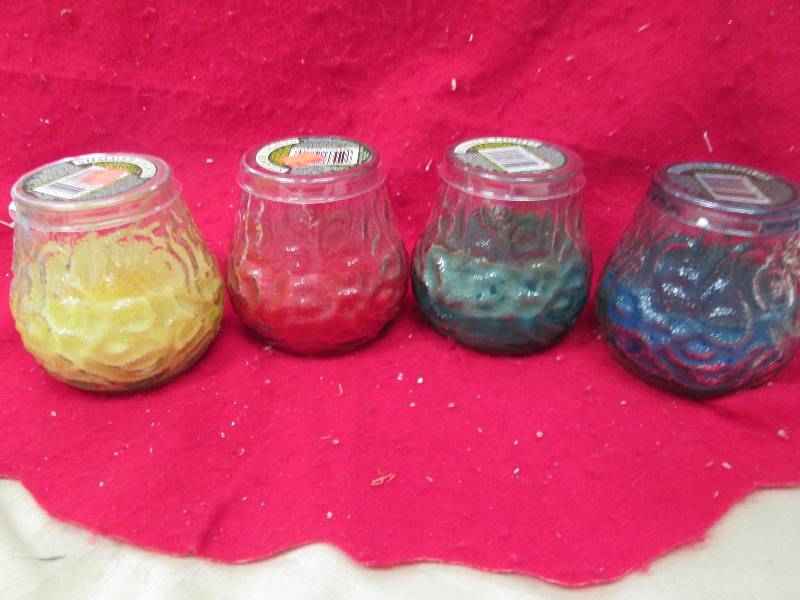 Qty 4 Summer lights candle chandell...