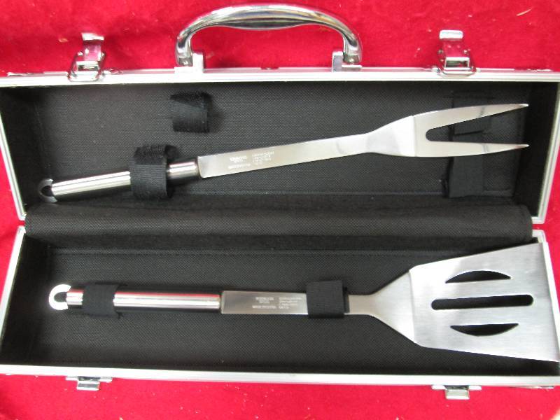 Stainless steel cook tools in a car...