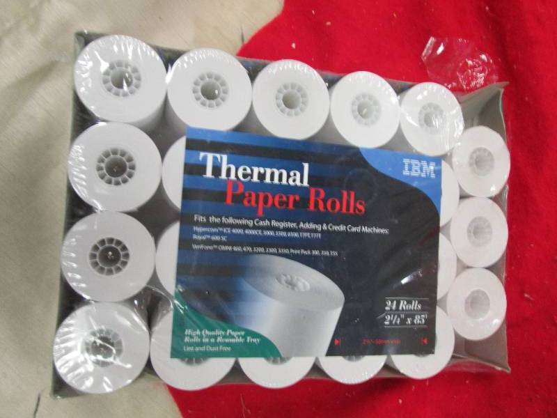 Thermal paper rolls  24 rolls...