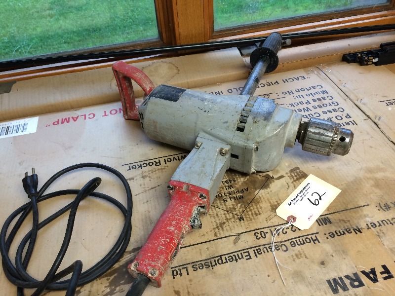 lot 62 image: Milwaukee Drill Motor  34   Works