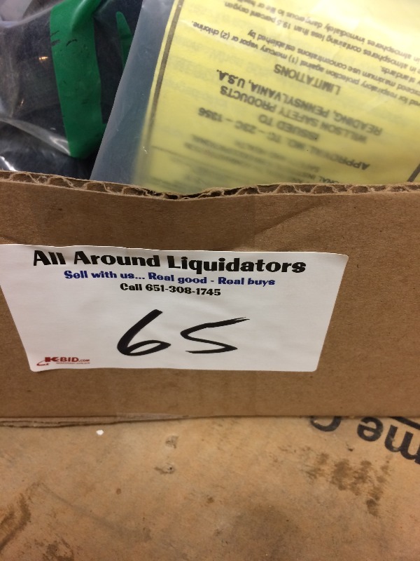 lot 65 image: Respirator and components  Lot of 4