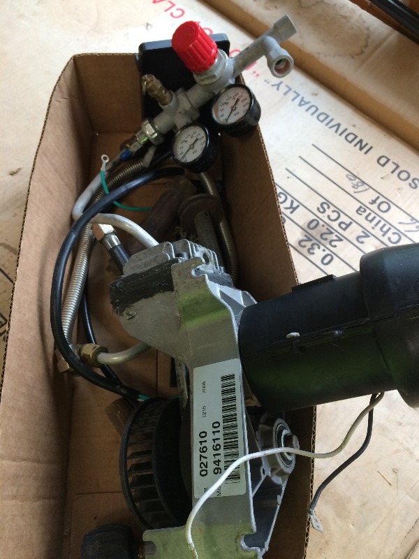 lot 68 image: Air Compressor, gauges & other accessories