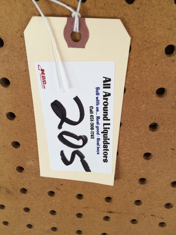 lot 205 image: Peg Board Sections - 2 x 5 x 4  Lot of 4 sections