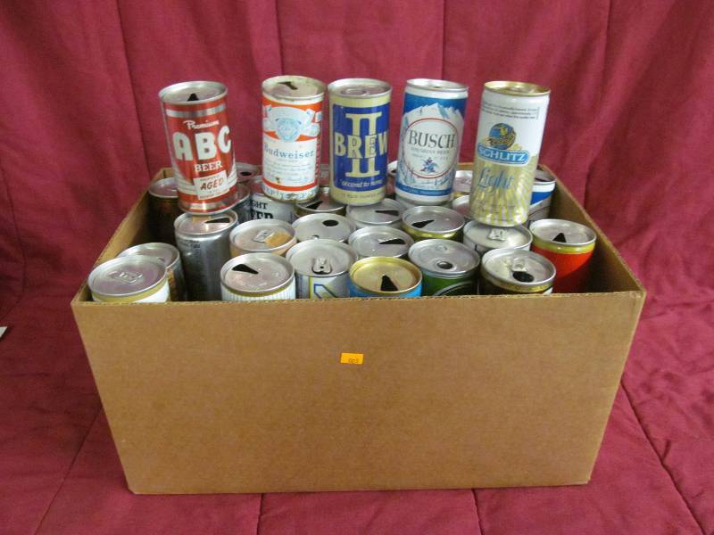 lot 23 image: Vintage Beer Cans
