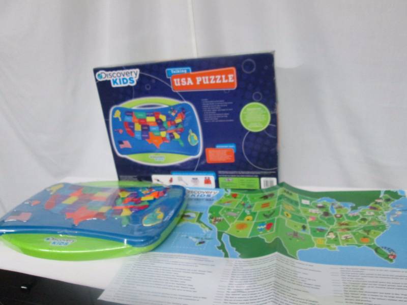 lot 88 image: Discovery Kids 44-pc. Talking U.S. Puzzle