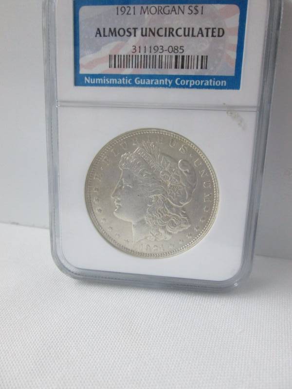 lot 14 image: 1921 Morgan Silver Dollar