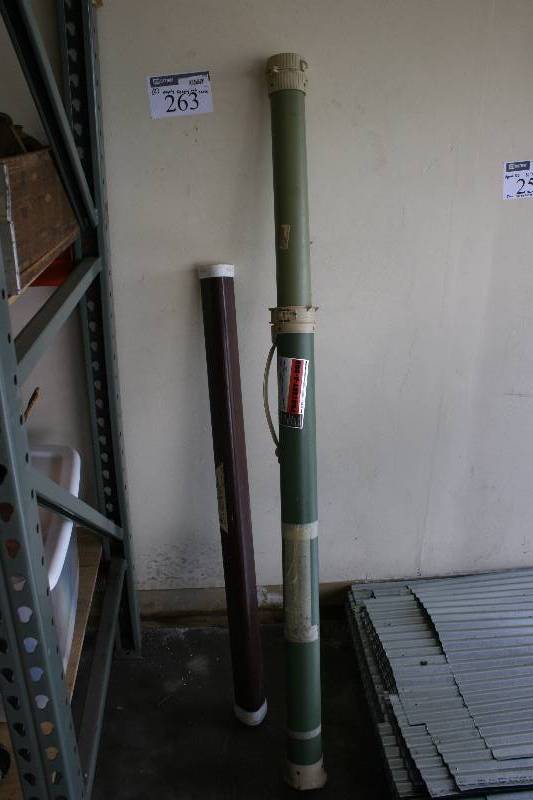 lot 263 image: Lot of (2) Protect A Rod Empty Fishing Rod Cases.