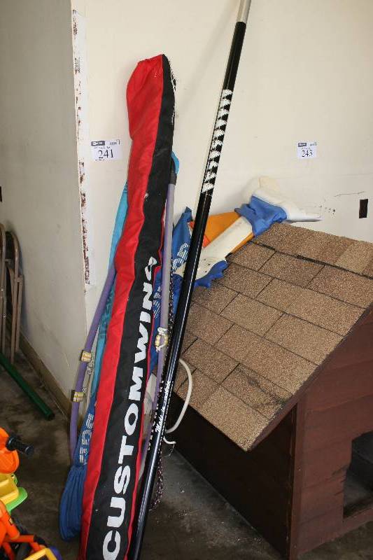 lot 241 image: Sail Board Lot Including Miscellaneous Sailing Equipment Does Not Include Board.