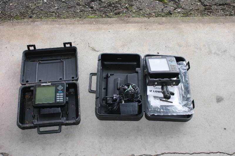 lot 275 image: Fish Finder Lot Including Lowrance Global Map 1600 Low Rance X65 And More.