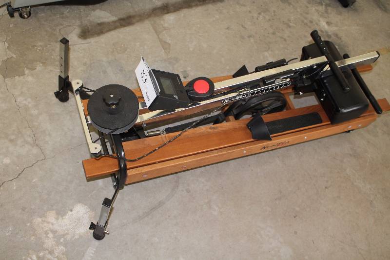 lot 83 image: Nordic Trak Pro Exercise Machine wWooden Ski Tracks & Arm Work Out Digital Display.