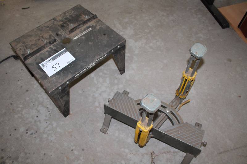 lot 57 image: Lot of (2) Including Craftsman Router Table Stand.