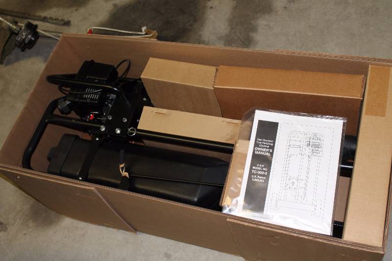 lot 347 image: Webster Corporation Gas Operated Tree Fertilizing Machine Deep Root Feeder 2 H.P. Model No. TC-300-2.