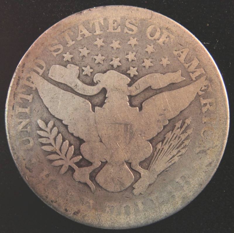 1892 BARBER SILVER HALF DOLLAR