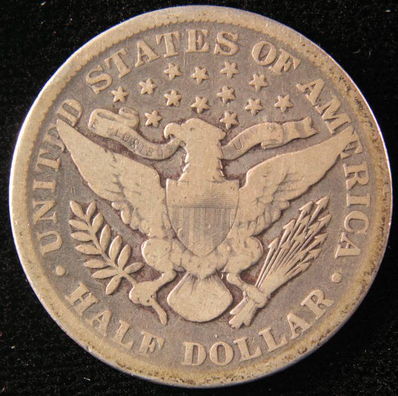 1893 BARBER SILVER HALF DOLLAR