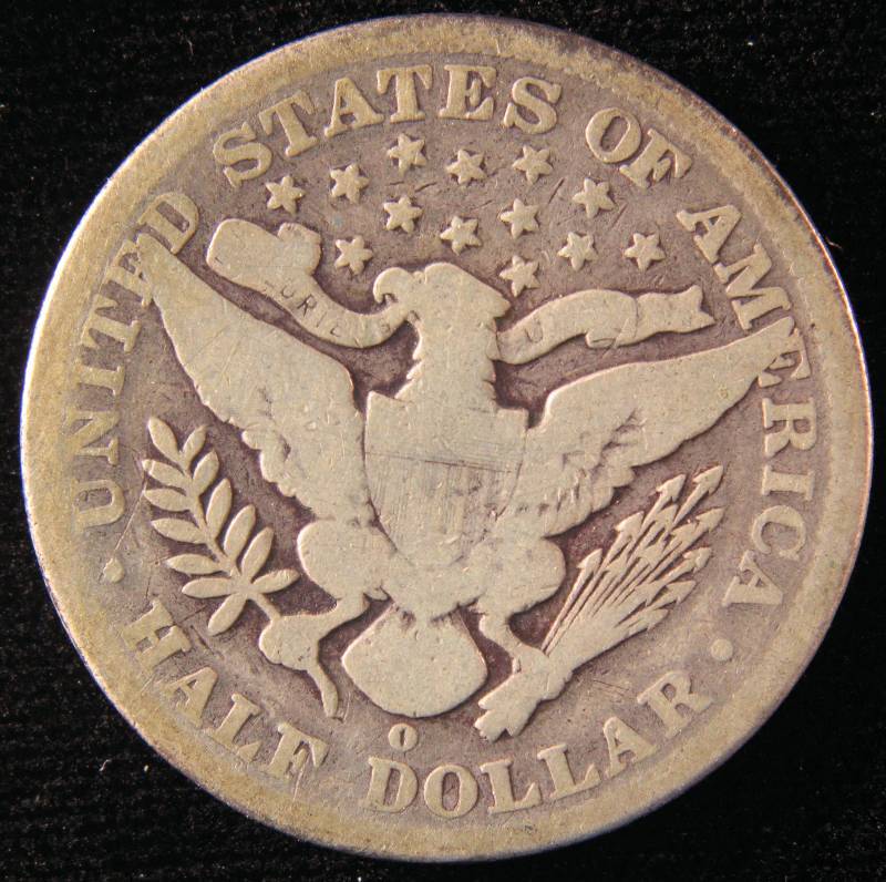 1894 O BARBER SILVER HALF DOLLAR