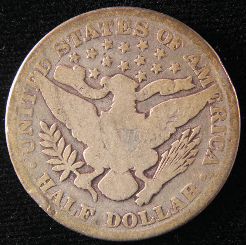 1895 BARBER SILVER HALF DOLLAR