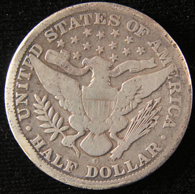 1895 O BARBER SILVER HALF DOLLAR