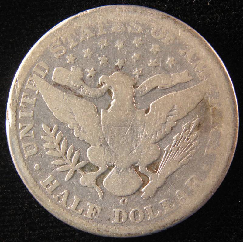 1897 O BARBER SILVER HALF DOLLAR