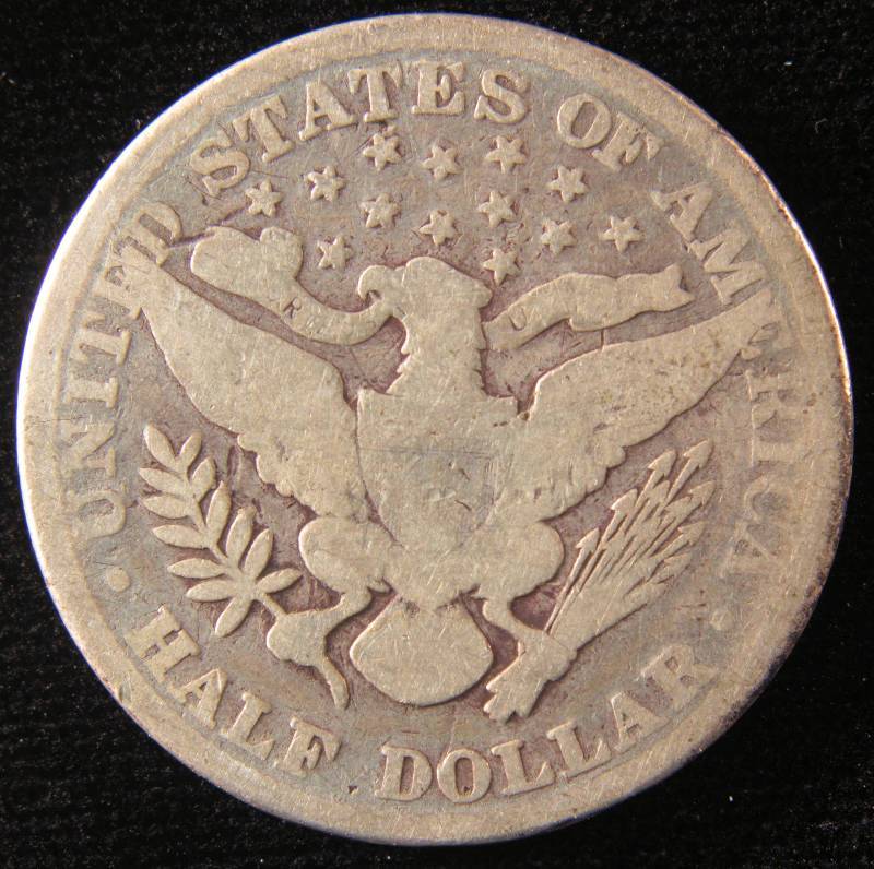 1898 BARBER SILVER HALF DOLLAR