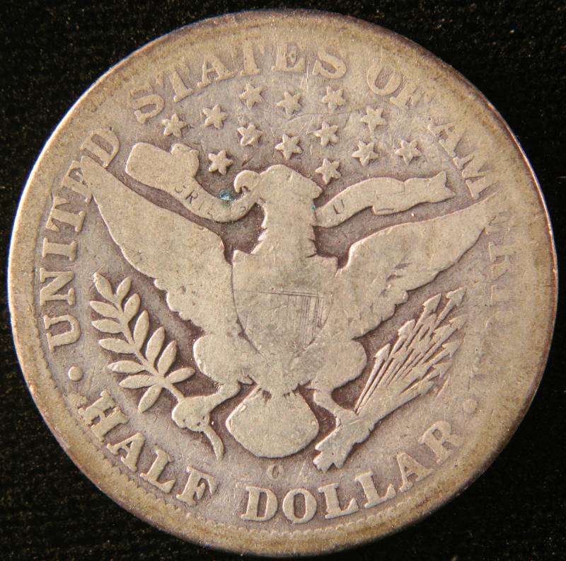 1898 O BARBER SILVER HALF DOLLAR