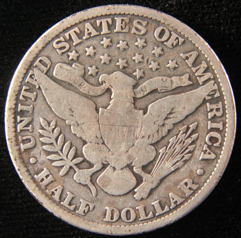 1900 BARBER SILVER HALF DOLLAR