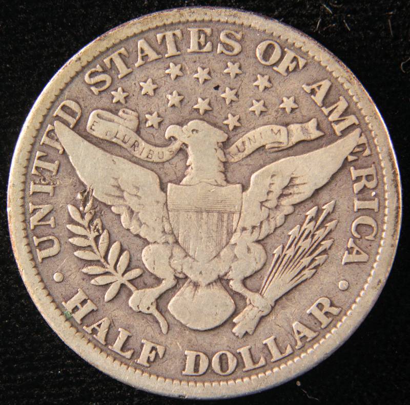1901 BARBER SILVER HALF DOLLAR