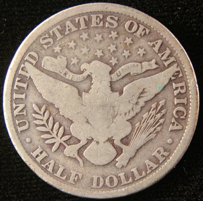 1907 BARBER SILVER HALF DOLLAR
