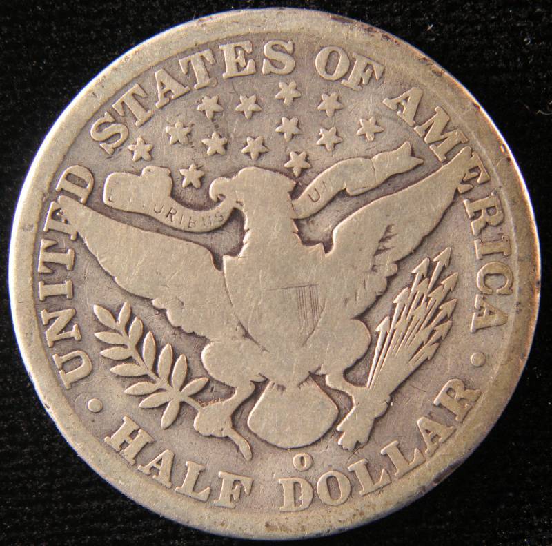 1902 O BARBER SILVER HALF DOLLAR