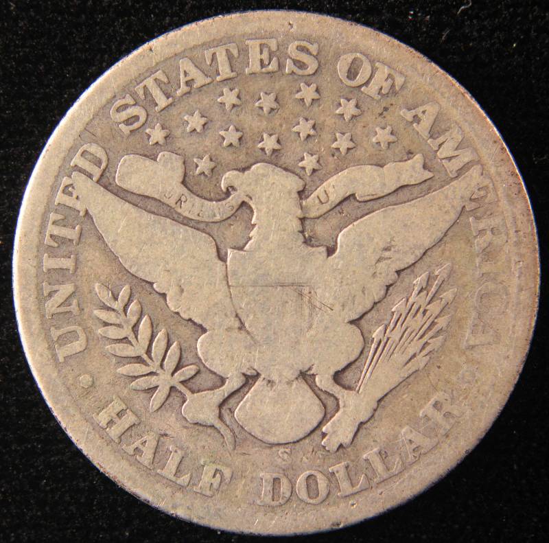 1903 S BARBER SILVER HALF DOLLAR