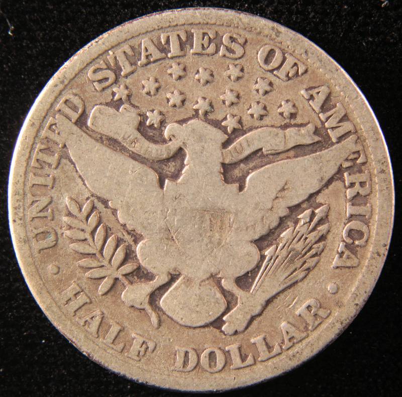1904 BARBER SILVER HALF DOLLAR