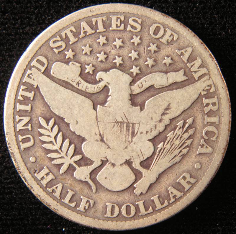 1906 BARBER SILVER HALF DOLLAR