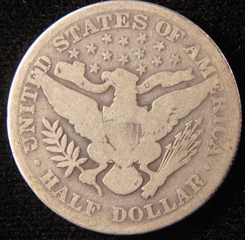 1909 BARBER SILVER HALF DOLLAR