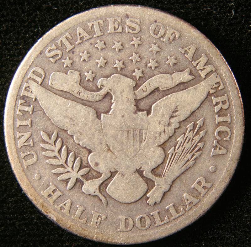 1911 BARBER SILVER HALF DOLLAR