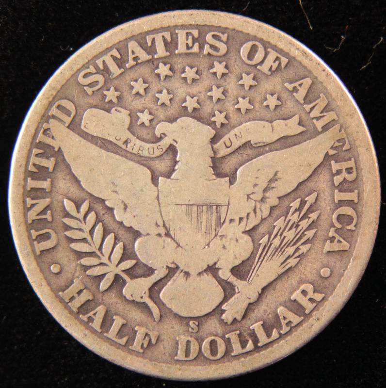 1911 S BARBER SILVER HALF DOLLAR
