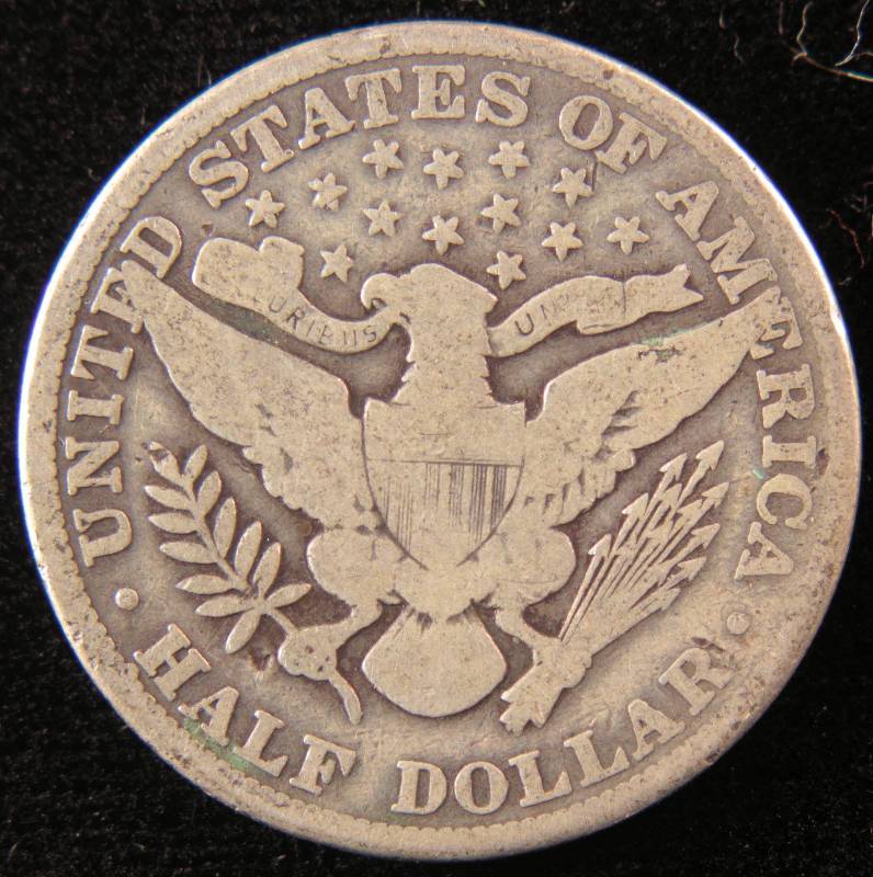 1912 BARBER SILVER HALF DOLLAR